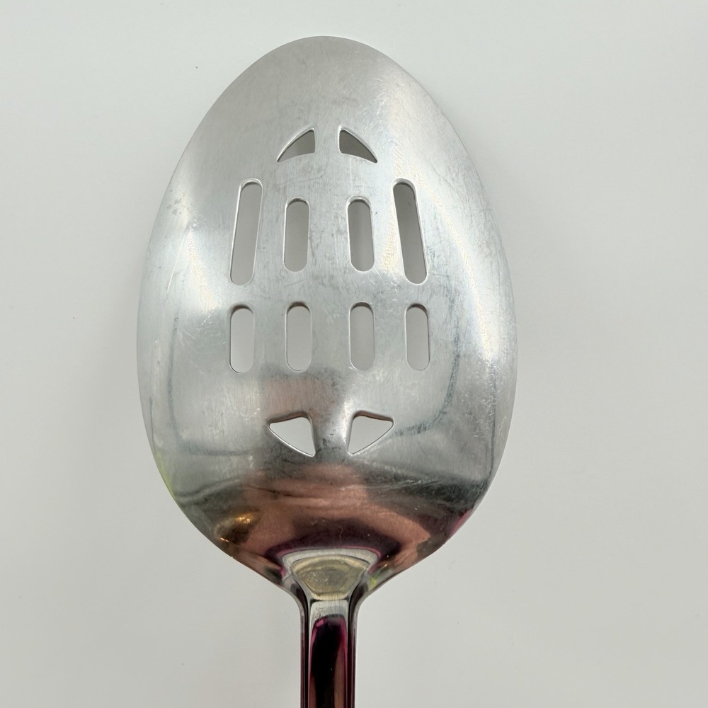 Vintage Pyrex Stainless Steel Slotted Spoon Handle 80s 90s Vtg Kitchen Tool - Picture 5 of 11